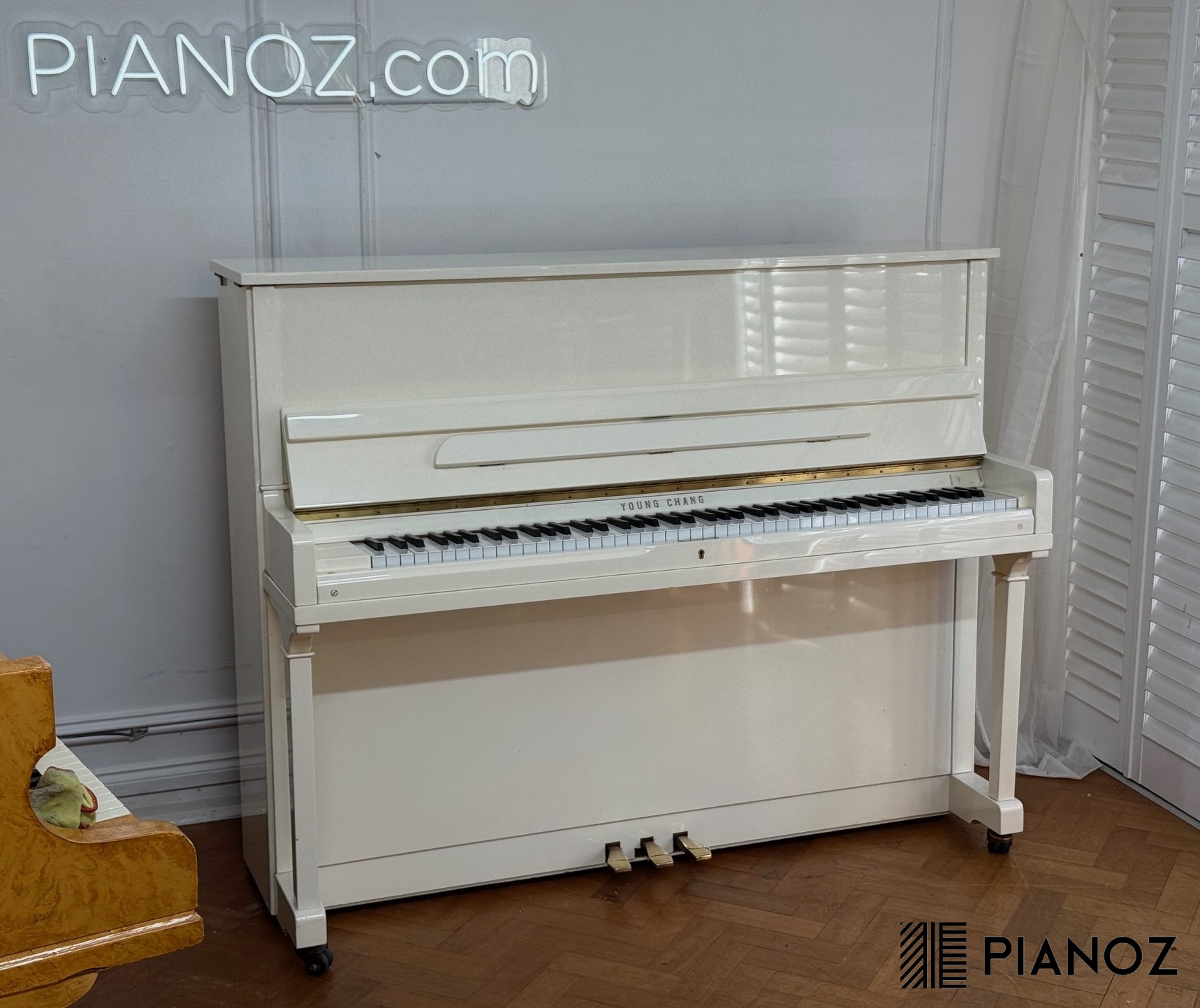 Young Chang 118 White Upright Piano piano for sale in UK